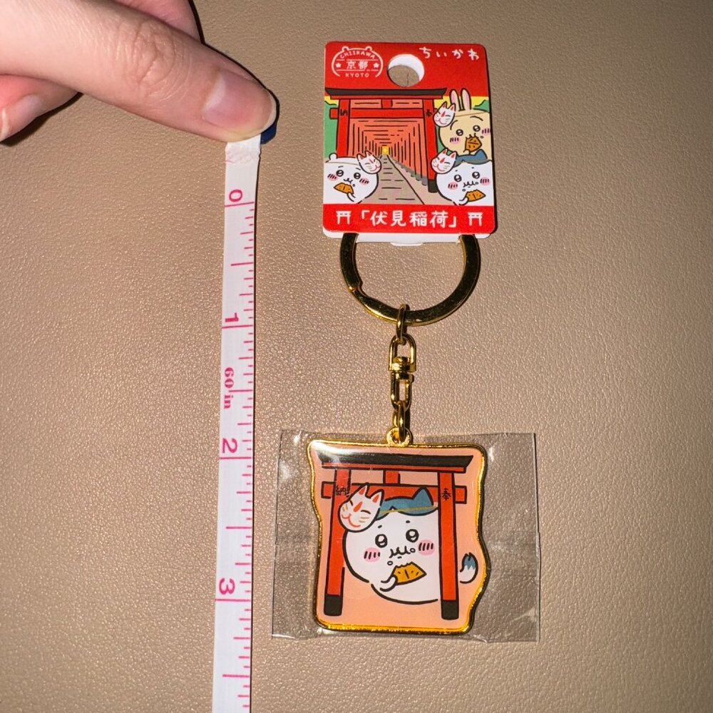 Brand New Kyoto Limited Chiikawa Hachiware Fushimi Inari Keychain